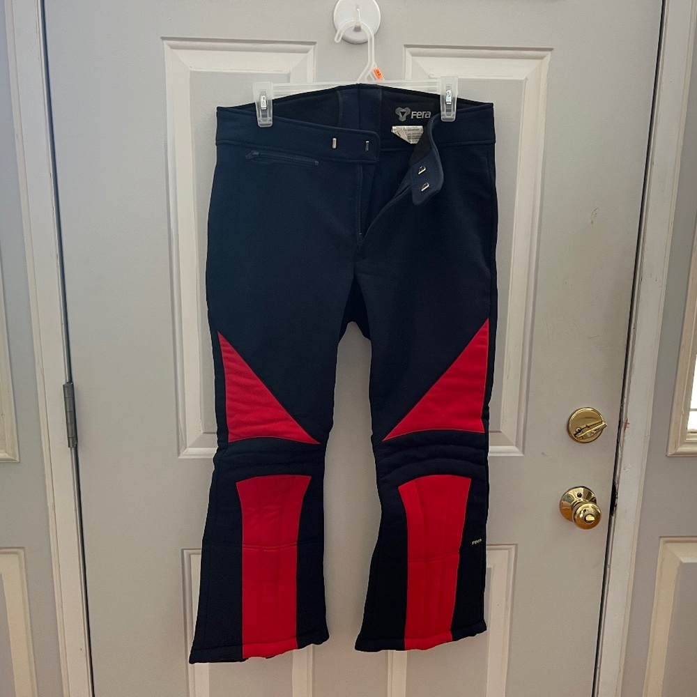 Mens wool/nylon padded knee ski pant